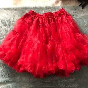 Red tutu skirt